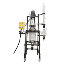 20L Glass Jacketed Double Layer Reactor with good frame stability